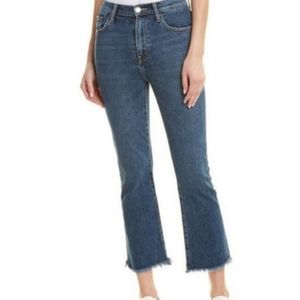 NWT Current Elliott Raw Hem Cropped Jeans High Waist Sz 24